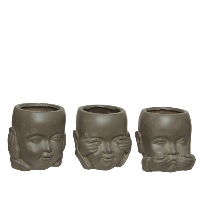 PORTA PIANTA VISO 3ASS BROWN